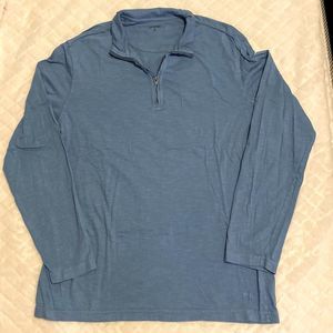 CROWN & Ivy Sun Washed Long Sleeved Quarter Zip Shirt Men’s Medium